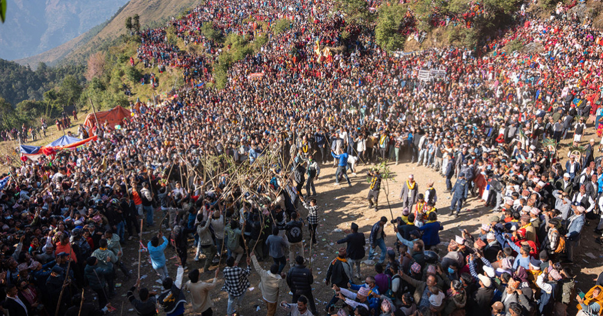 रुकुम पश्चिमको प्रसिद्ध डिग्रे मेलामा एक लाख बढी दर्शनार्थीले गरे पुजापाठ