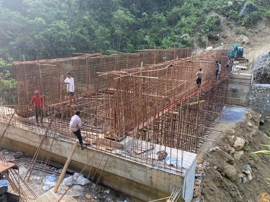 कालीगण्डकी करिडोरः लमाएखोलामा पुल पुनःनिर्माण सुरु