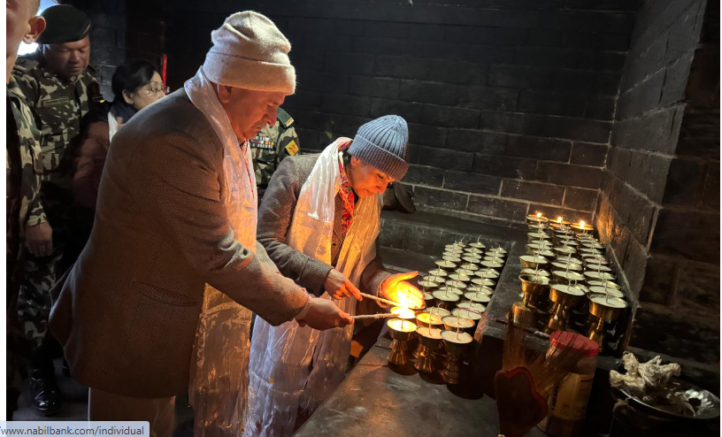 भारतका स्थल सेनाध्यक्ष जनरल उपेन्द्र द्विवेदीद्वारा मुक्तिनाथमा पूजाअर्चना