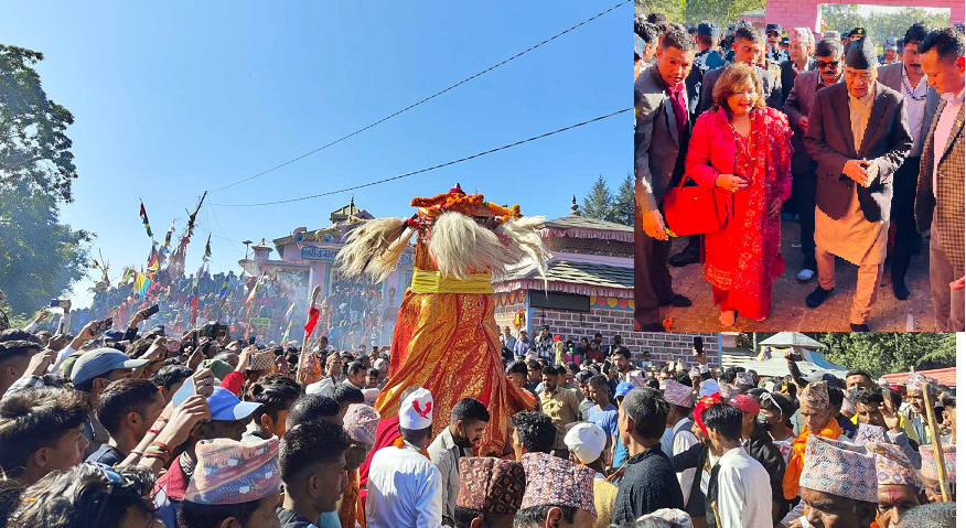 देउवा दम्पती उग्रतारा मेलामा