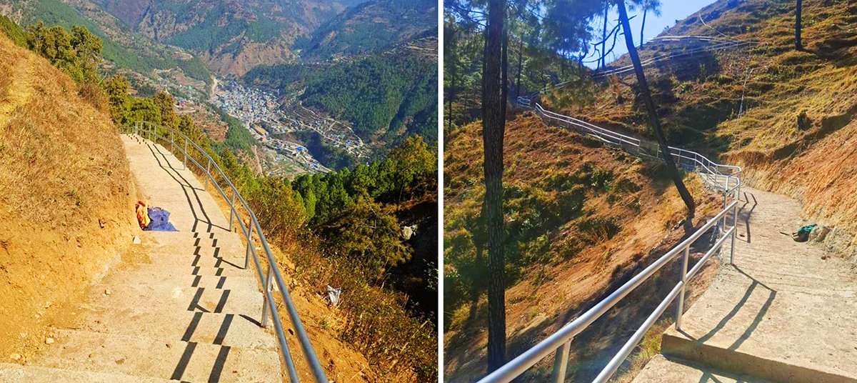पर्यटकीय क्षेत्र नरसिंहकोट जोड्ने पदमार्ग निर्माण