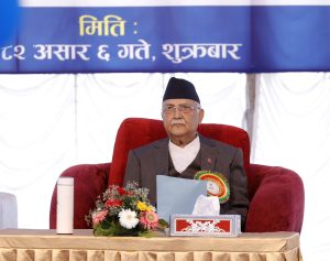 देशले पूर्वाधार विकासका क्षेत्रमा गति लिँदै गएको छः प्रधानमन्त्री ओली