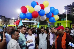 मन्त्री यादवले गरे शङ्खधर साख्वाधर पार्कको उद्घाटन