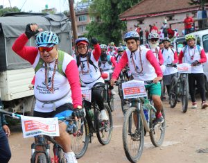भक्तपुर–ताथली–नालागढी साइक्लिङ सम्पन्न