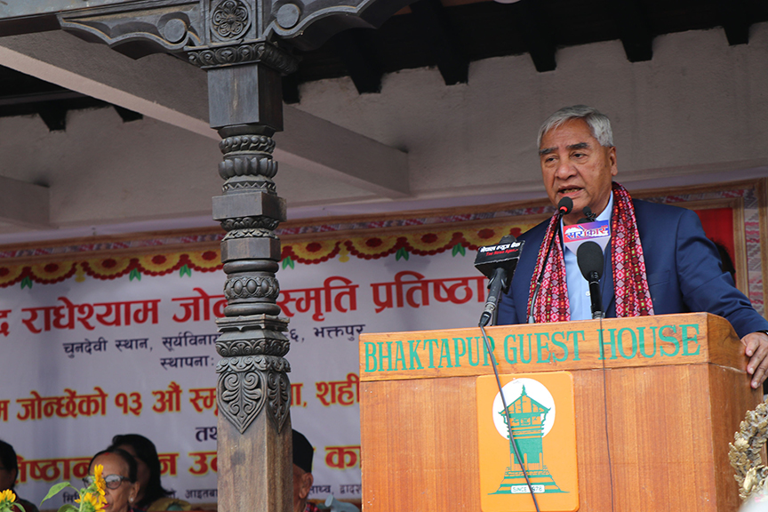 प्रजातन्त्र स्थापनामा योगदान गर्ने व्यक्तिको देशव्यापी प्रचार गर्नुपर्छ: सभापति देउवा