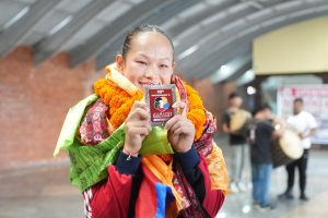 एरिकालाई विमानस्थलमा भव्य स्वागत