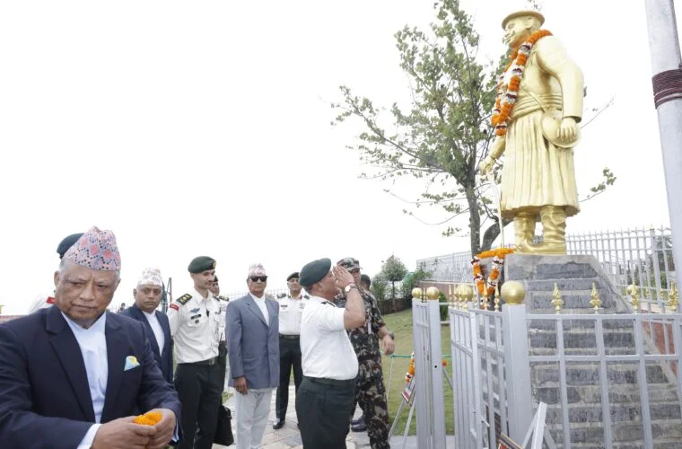 प्रधानसेनापतिद्वारा काजी कालुपाण्डेप्रति श्रद्धासुमन