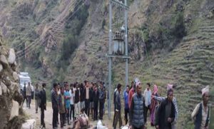 ट्रान्समिटरबाट विद्युत चुहावट हुँदा मुगुमा करेन्ट लागेर दश खच्चर मरे