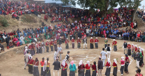 मैझारो सिली प्रदर्शन गर्दै साकेला उभौलीलाई बिदा गरियो