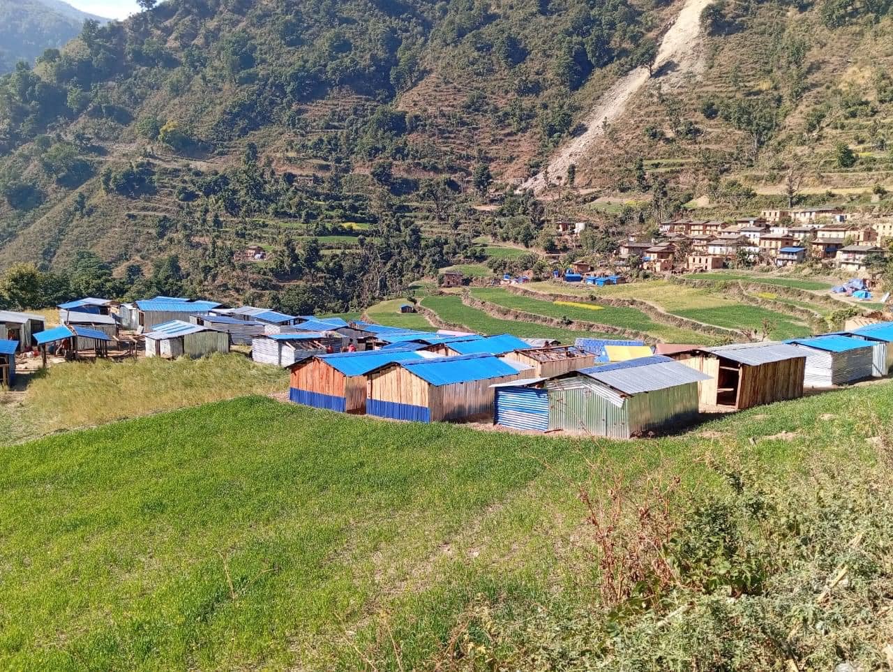 भूकम्पपीडितका ११ हजार अस्थायी आवास निर्माण