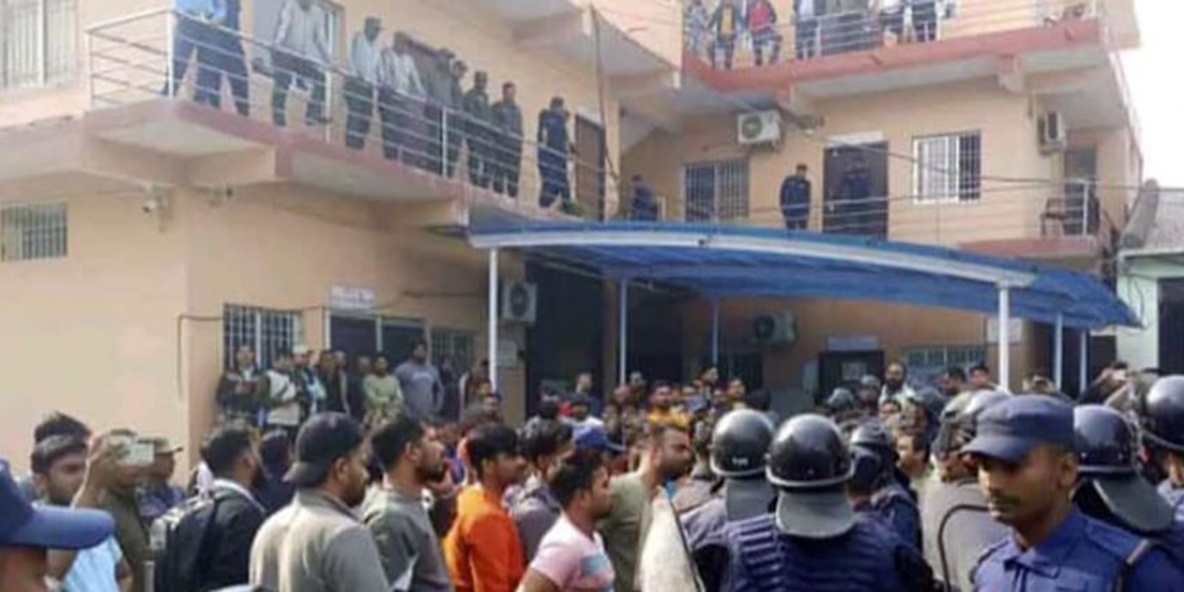 कार्यकक्ष सार्ने विषयलाई लिएर वीरगन्जका मेयर र उपमेयरका समर्थकबीच कुटाकुट