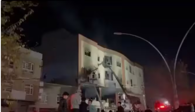 इराकको एक भवनमा आगलागी हुँदा १४ जनाको मृत्यु