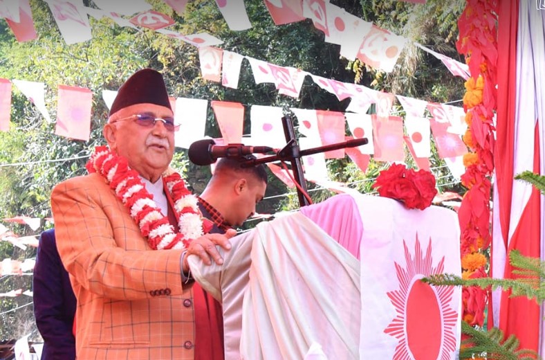 एमालेविरुद्ध बाह्य शक्ति समेत लागेको छ : अध्यक्ष ओली