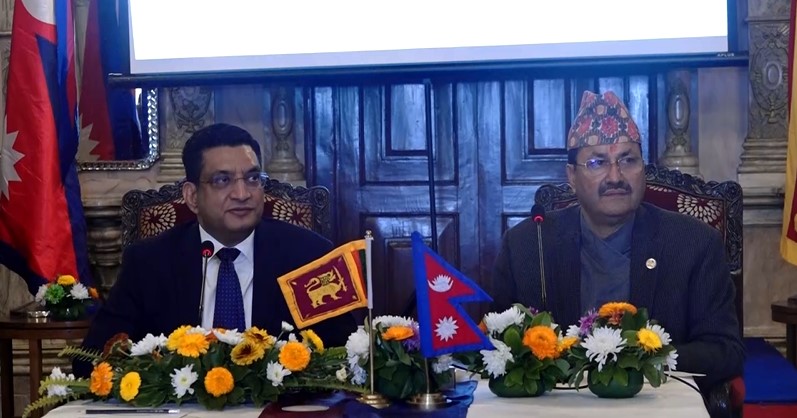 श्रीलंकाका विदेशमन्त्री साब्री र परराष्ट्रमन्त्री साउदबीच भेटवार्ता