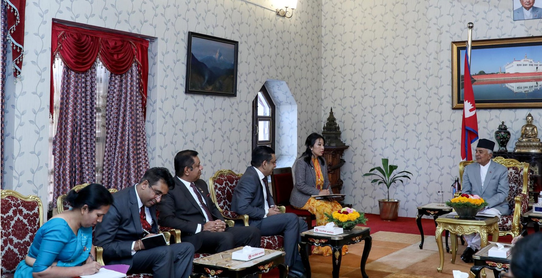 राष्ट्रपति पौडेलसँग श्रीलङ्काका परराष्ट्रमन्त्रीको भेट