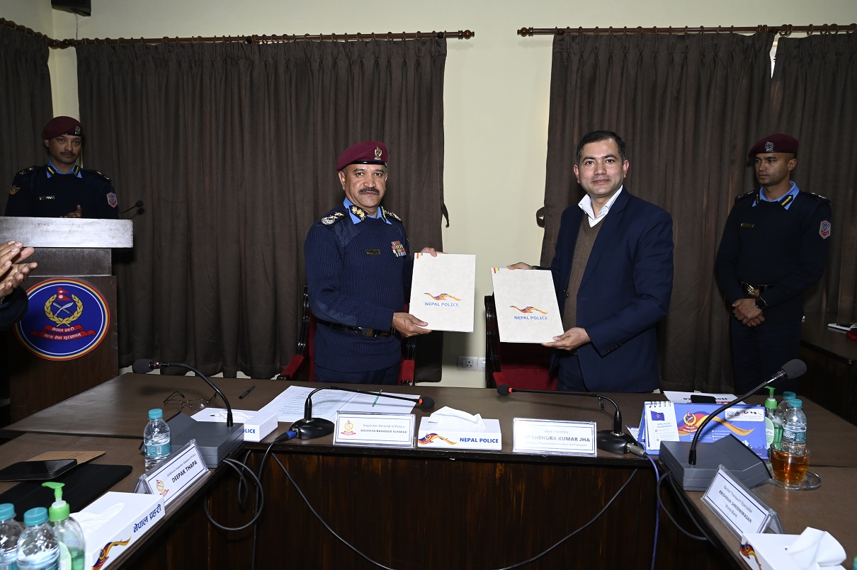 नेपाल प्रहरी र राष्ट्रिय सडक सुरक्षा परिषद्बीच समझदारीपत्रमा हस्ताक्षर