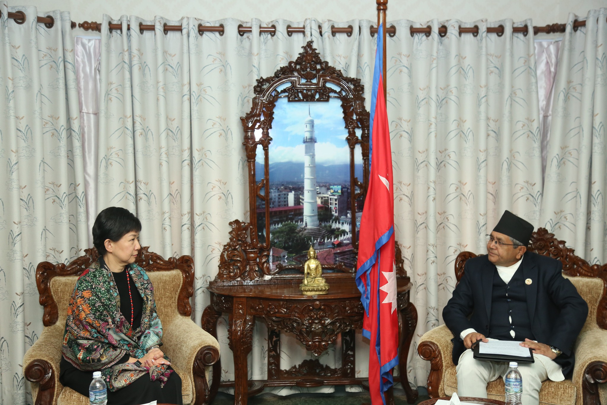 सभामुखसँग राष्ट्रसङ्घका उपमहासचिव नाकामित्सुको भेट