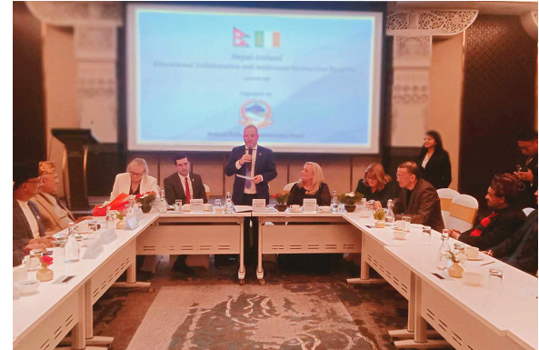 नेपाल र आयरल्याण्डका सांसदबीच शैक्षिक सहकार्यबारे छलफल