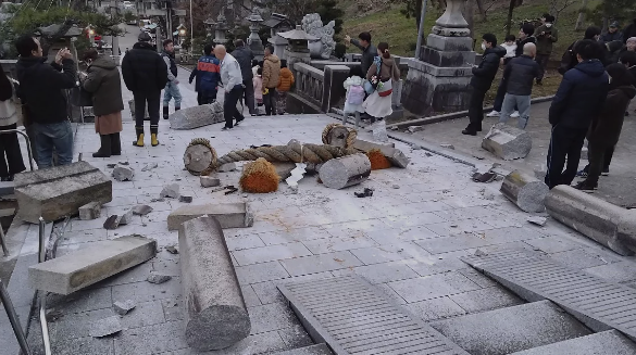 जापानको भूकम्प प्रभावित इशिकावा प्रान्तमा भवन भत्किँदा एक जनाको मृत्यु