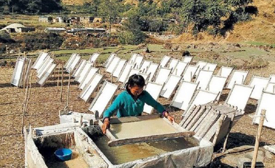 म्याग्दीको मालिका कागज उद्योगमा नेपाली कागजको माग बढी, उत्पादन कम