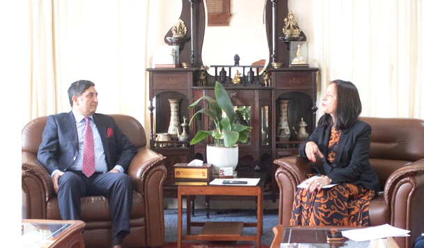 परराष्ट्र सचिवसँग पाकिस्तानका राजदूत हास्मीको भेटवार्ता, नेपाल–पाकिस्तान सम्बन्धबारे छलफल