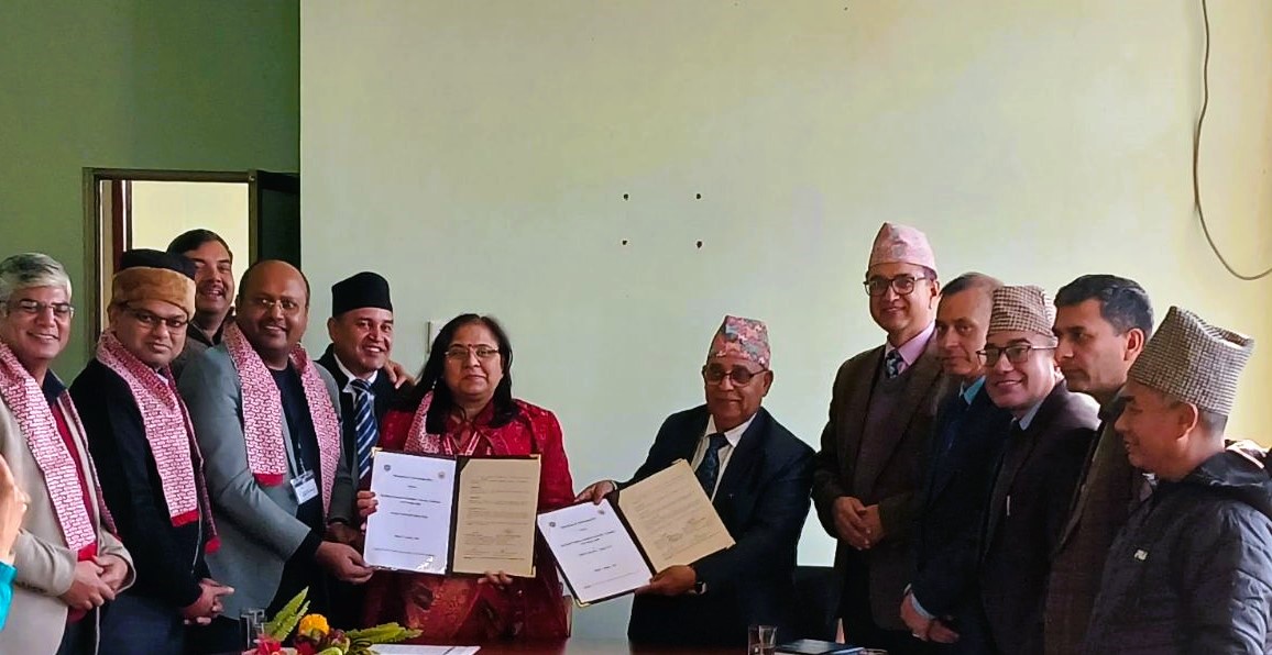 पोखरा विश्वविद्यालय र गोरखपुर विश्वविद्यालयबीच सम्झौता
