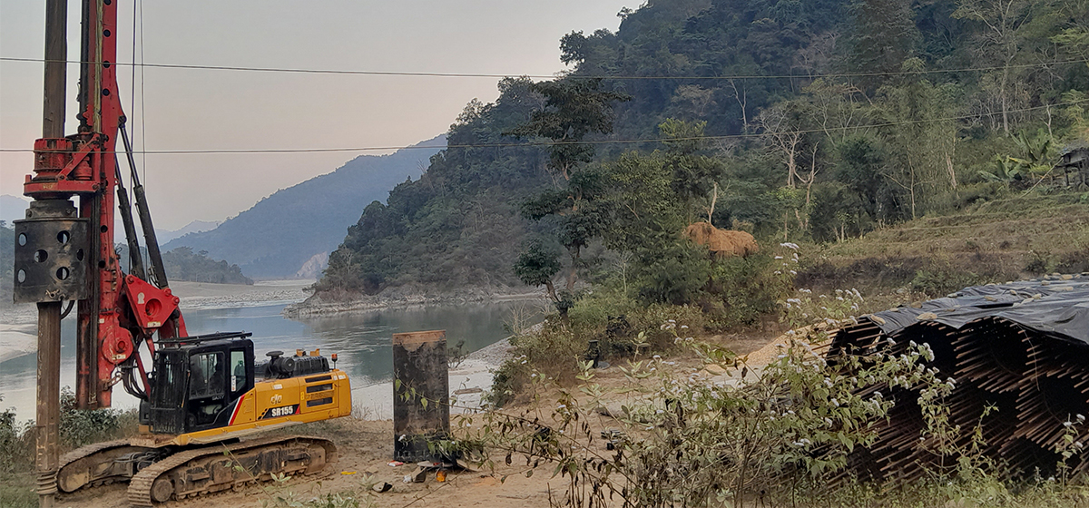 सम्झौता भएको तीन वर्षपछि सुनकोशी नदीको वंशिलाघाटमा पुल निर्माण थालियो