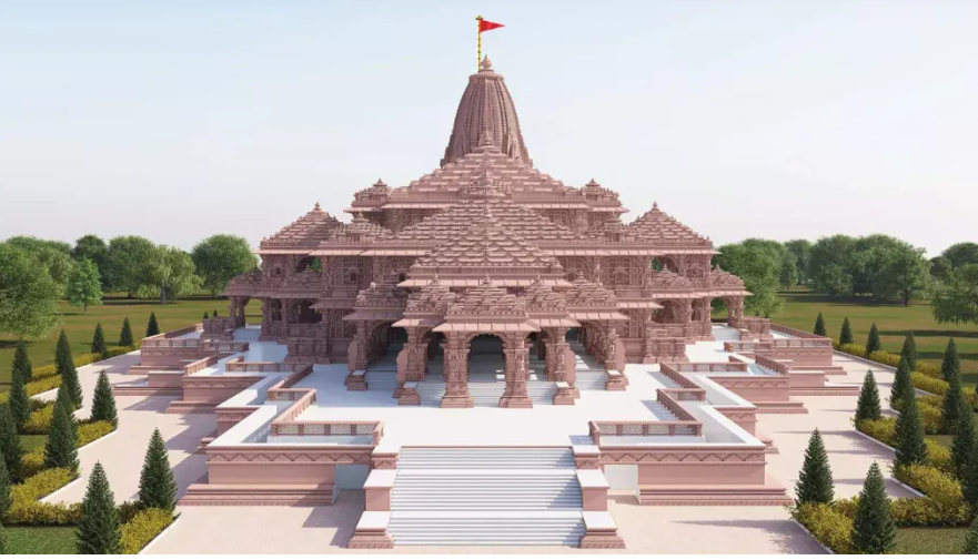अयोध्याको नवनिर्मित मन्दिरमा रामको मूर्तिमा प्राणप्रतिष्ठा