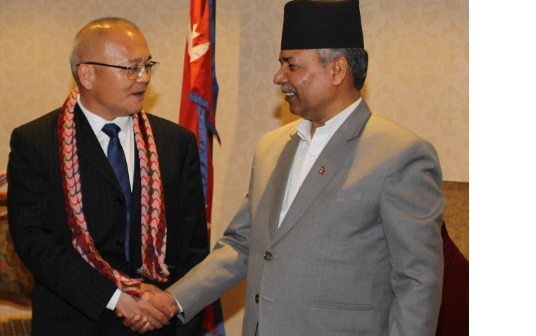 उपराष्ट्रपति यादव र चिनियाँ प्रतिनिधिमण्डलबीच शिष्टाचार भेटघाट