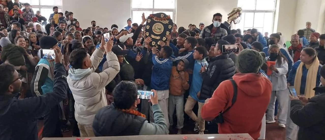 बूढीनन्दालाई राष्ट्रपति रनिङ शिल्डको उपाधि