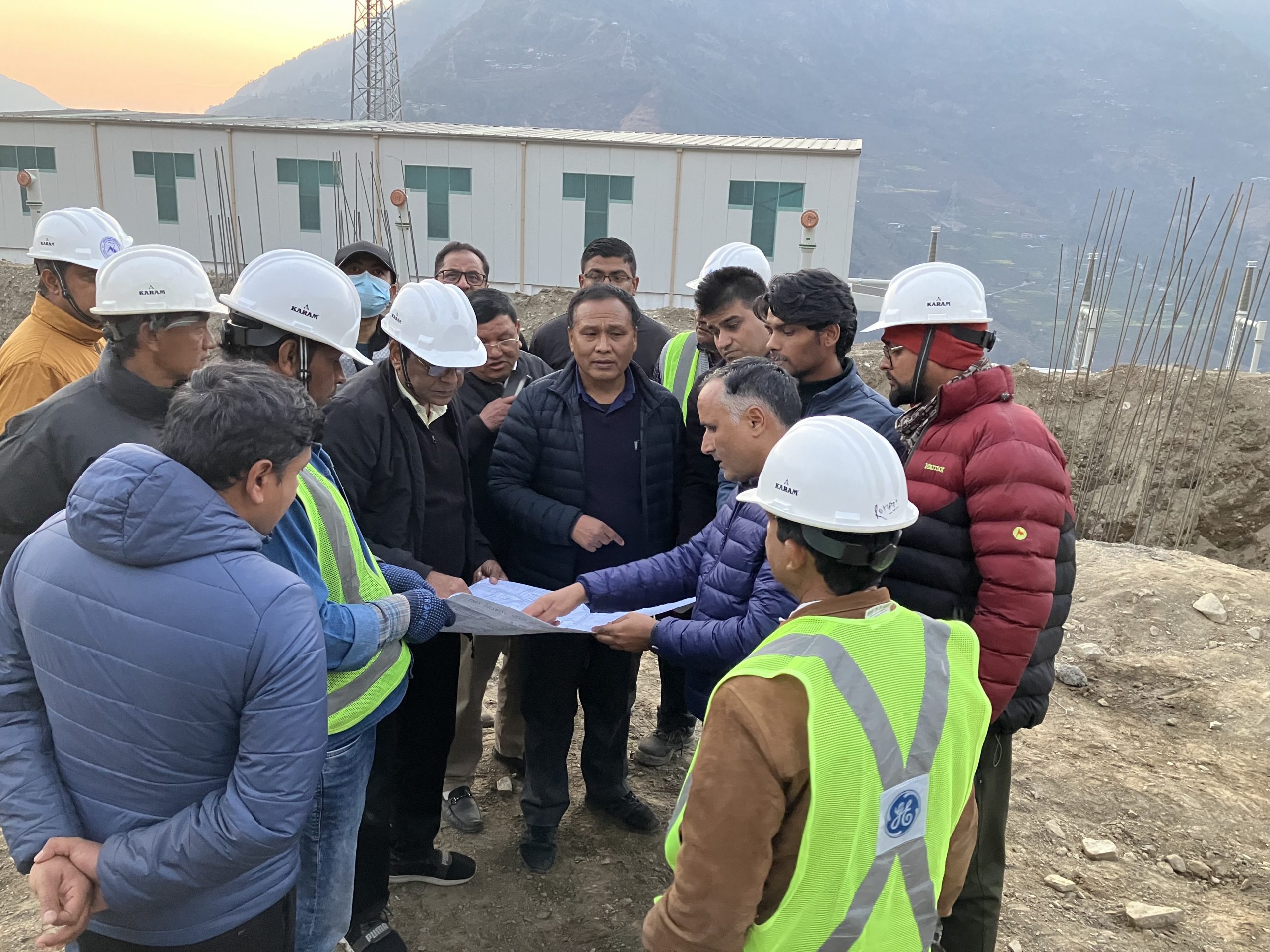 निर्माणाधीन बाह्रबिसे सबस्टेसनको काम अन्तिम चरणमा