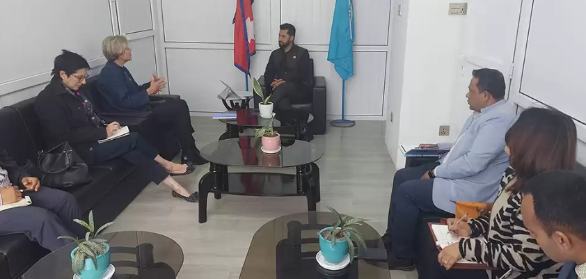 सभापति लामिछाने र राजदूत लोरेन्जोबीच भेटवार्ता