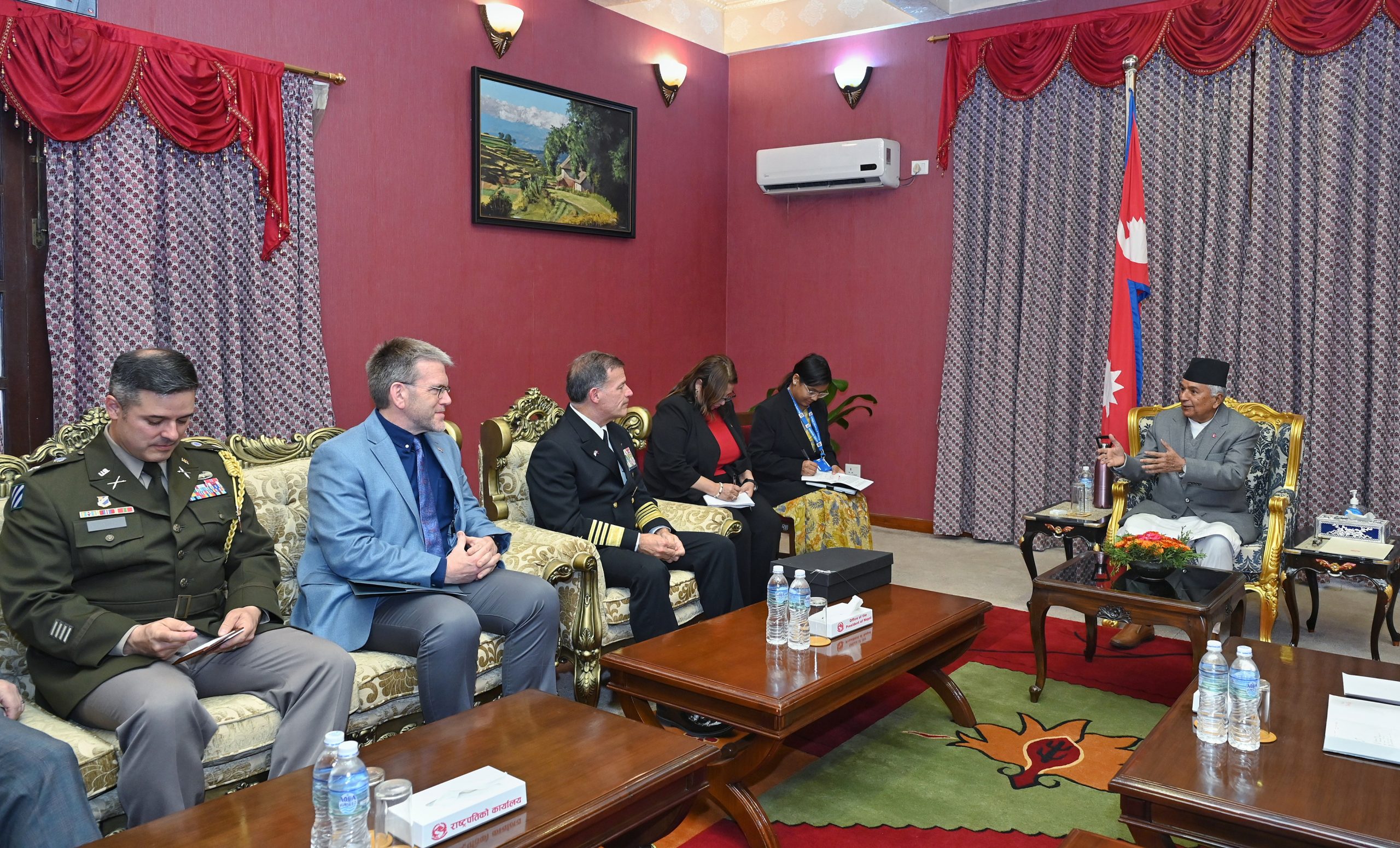 राष्ट्रपति पौडेलसँग अमेरिकी युएस इन्डो–प्यासिफिक कमान्डरको भेटवार्ता