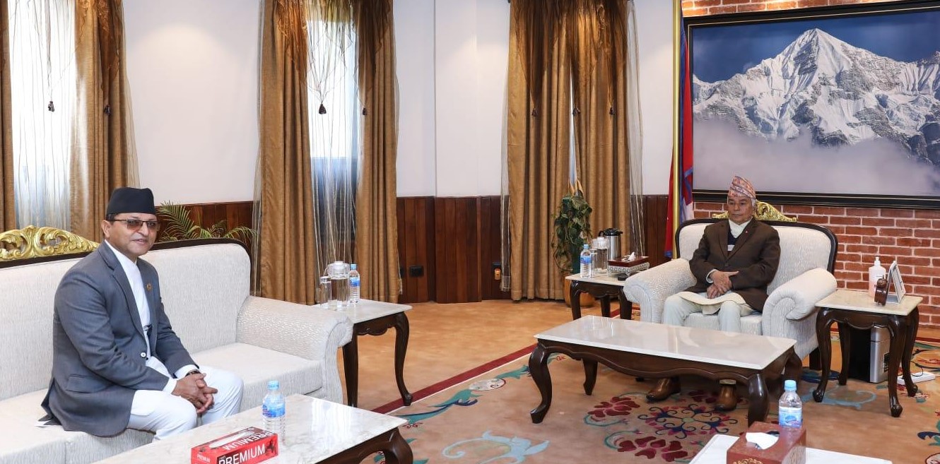 राष्ट्रपतिसँग राष्ट्रियसभाका अध्यक्षको शिष्टाचार भेट