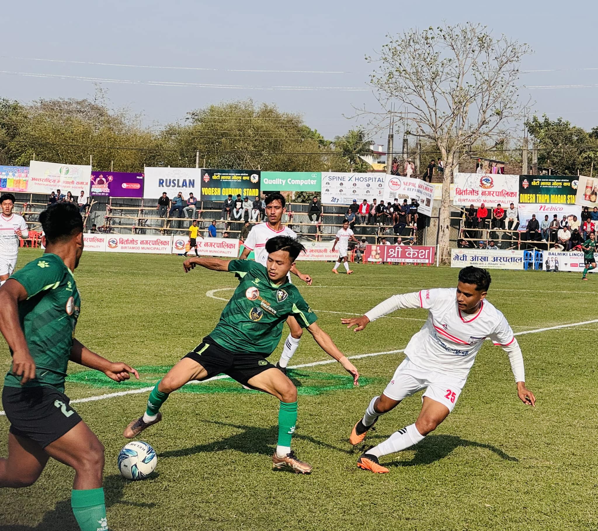एनआरटीलाई हराउँदै चर्च ब्वाइज झापा गोल्डकपको सेमिफाइनलमा