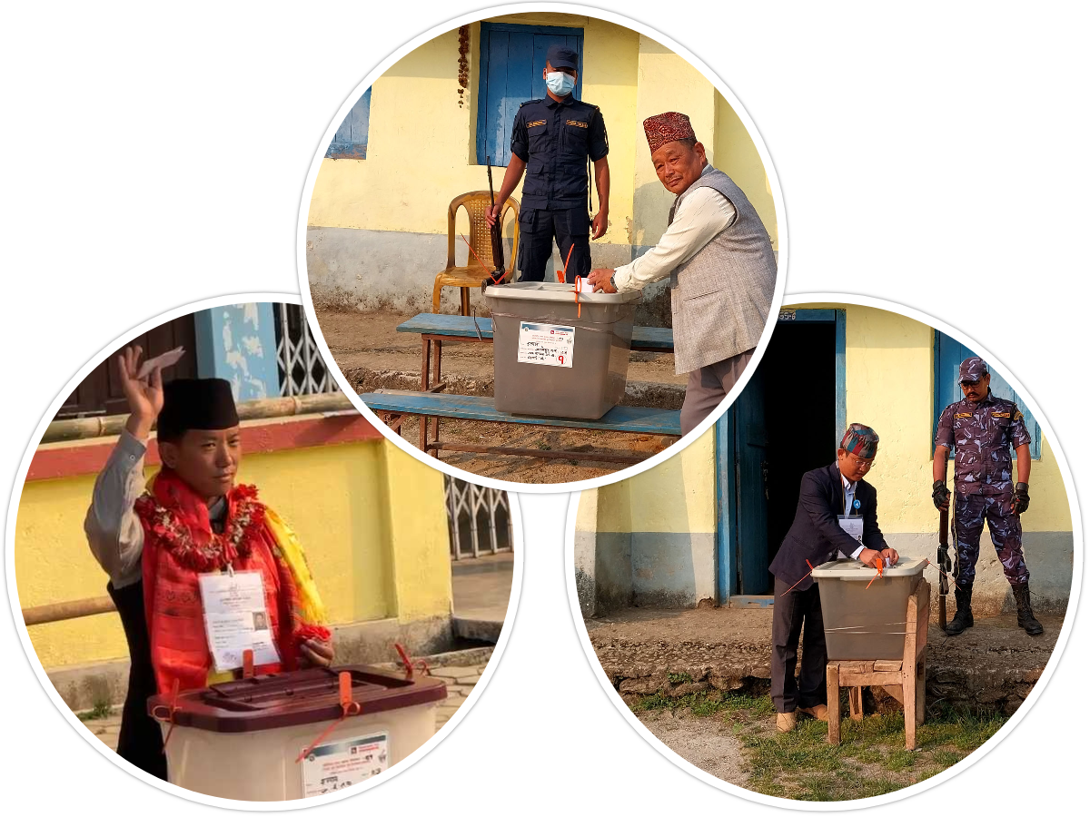 इलाम -२ र बझाङमा मतदान जारी