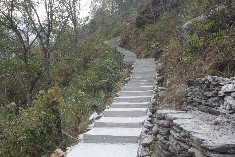 ३० लाखमा म्याग्दीको बिममा पक्की पदमार्ग निर्माण