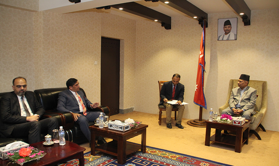 उपराष्ट्रपति यादवसँग पाकिस्तानका राजदूतको शिष्टाचार भेट