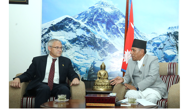 राष्ट्रियसभा अध्यक्षसँग इजरायली राजदूतको भेट