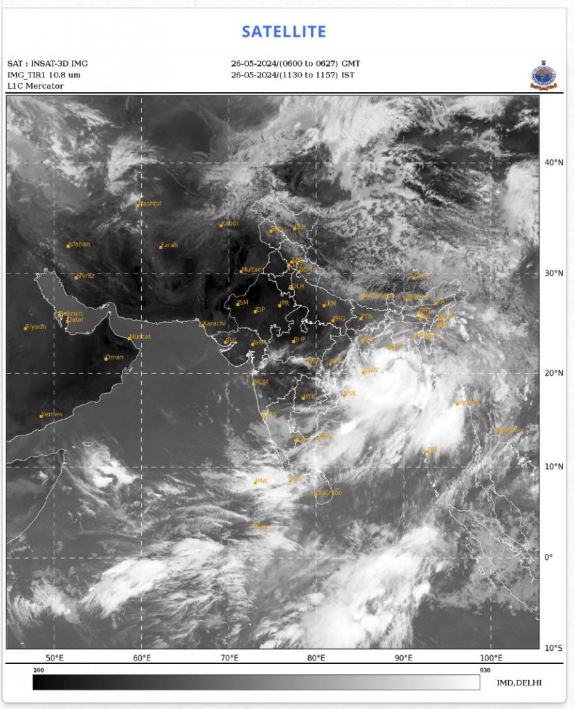 बङ्गलादेशको खाडीबाट शक्तिशाली आँधी आउँदै, लाखौँ मानिसलाई सुरक्षित स्थानमा सारियो
