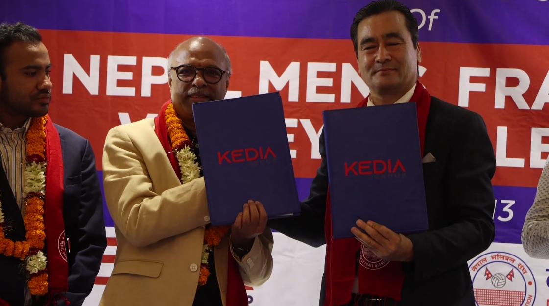 नेपाल पुरुष फ्रेन्चाइजी भलिबल लिगका लागि सम्झौता