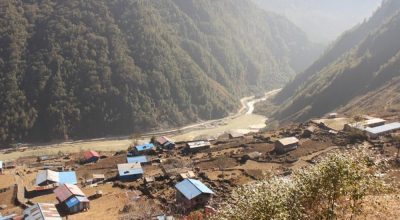 पहिरोले नेपाल–चीन सीमाको ७१ नम्बर स्तम्भ पुरियो