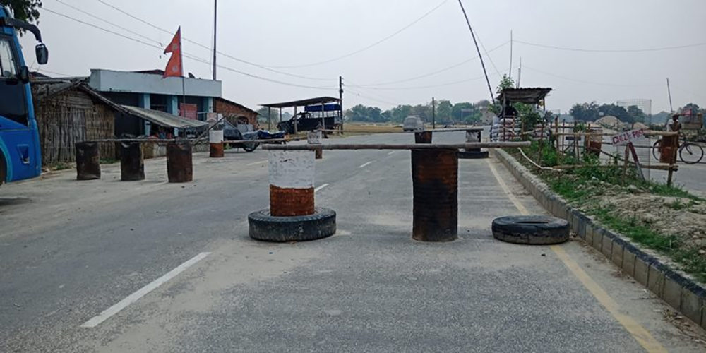 नेपाल भारत सीमानाका आठ दिन बन्द हुने