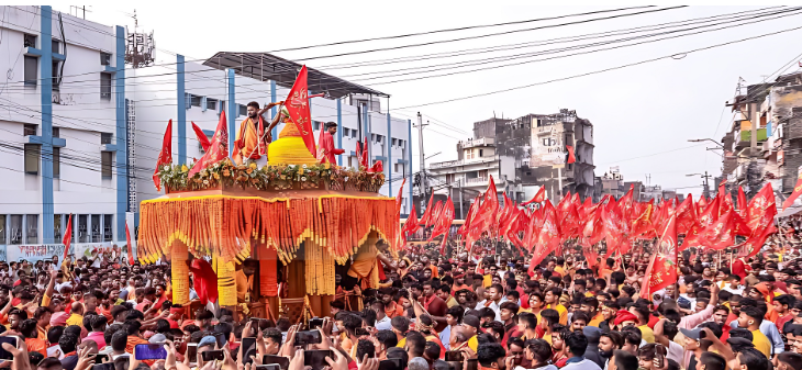 चाँदीको मण्डपसहित गहवामाईको रथयात्रा हुँदै,भारतसहित मधेस प्रदेशका एक लाखभन्दा धेरैको सहभागिता हुने