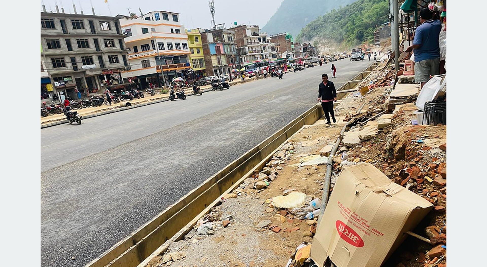 मुग्लिन–पोखरा सडक : संरचना नहटाउँदा काममा ढिलाई