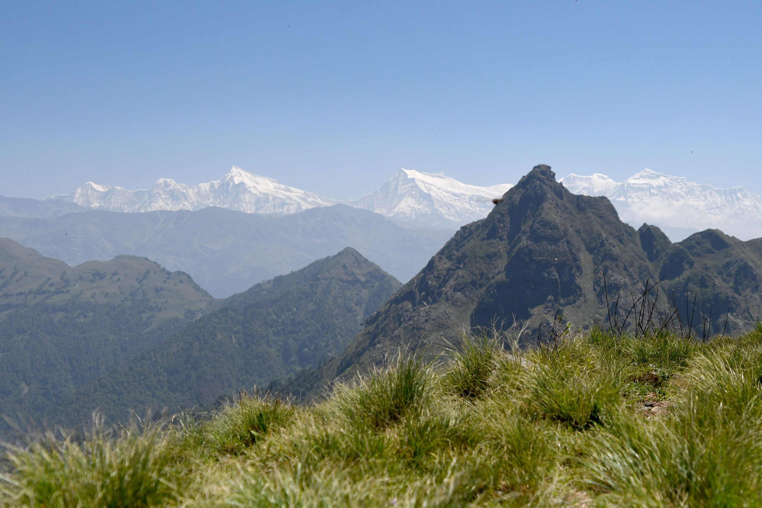 कोठीभिरबाट देखिने हिमशृङ्खलाको दृश्य