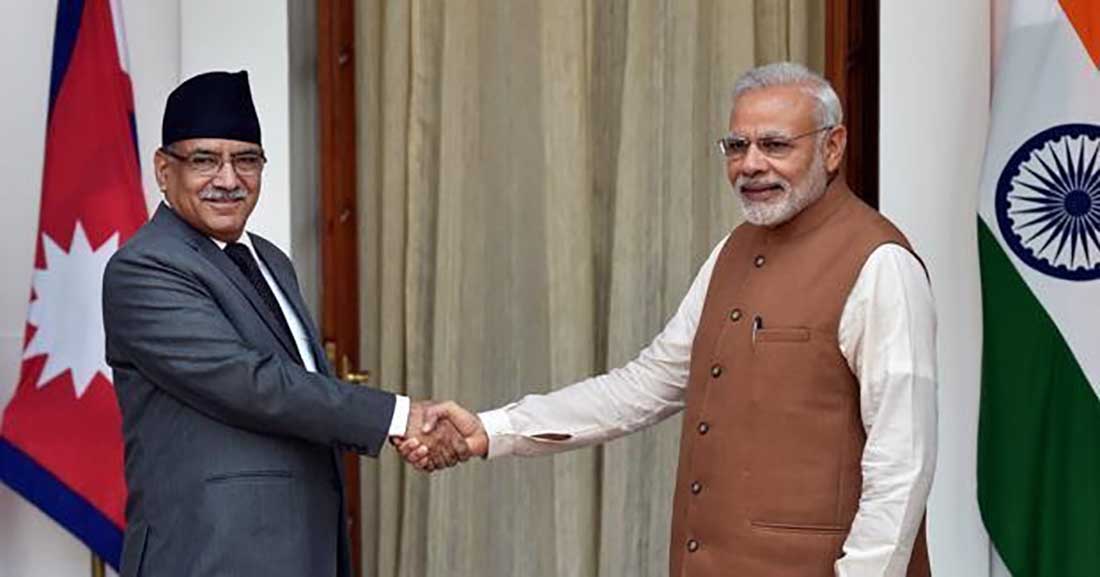 प्रधानमन्त्री दाहाल र भारतका प्रधानमन्त्रीबीच टेलिफोन वार्ता