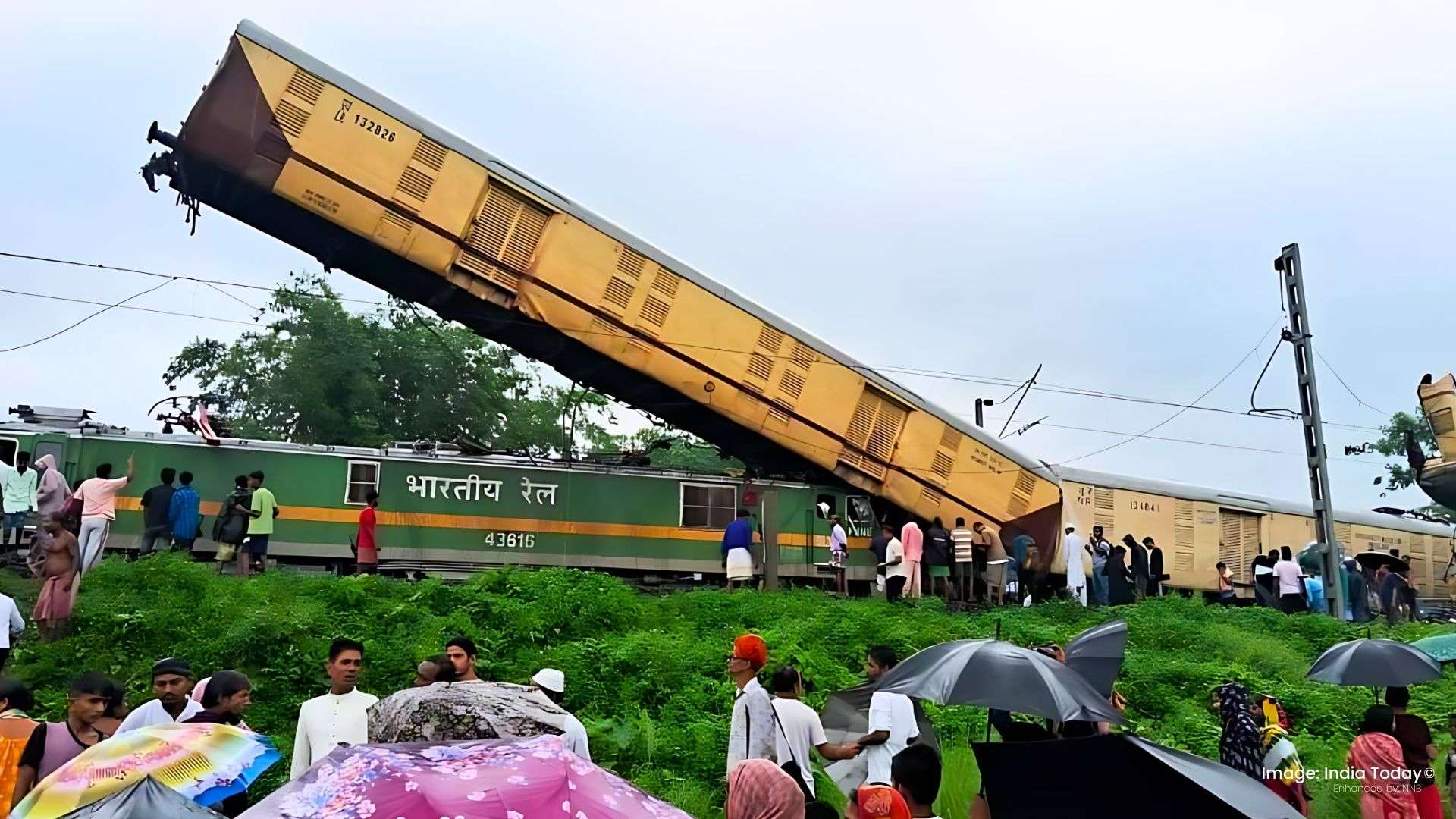 भारतमा रेल दुर्घटनामा परी पाँच जनाको मृत्यु