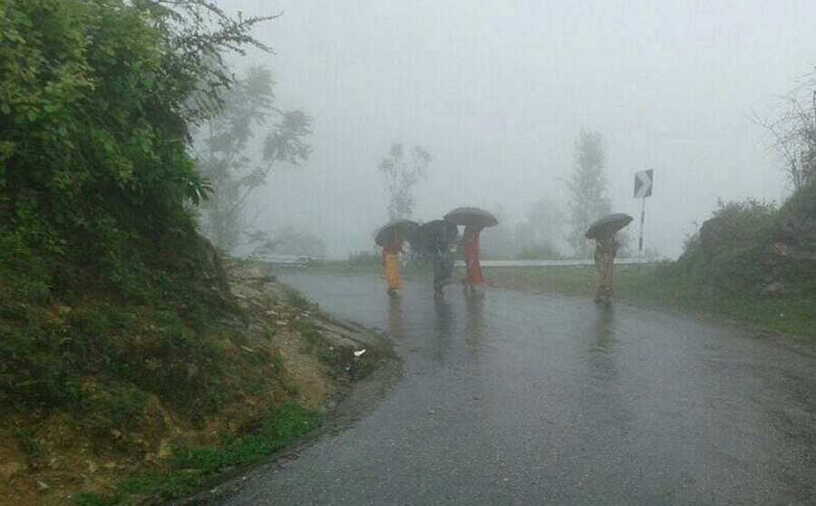 गण्डकी र लुम्बिनी प्रदेशका केही स्थानमा आज राति भारी वर्षा हुने