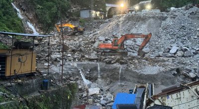 संखुवासभामा पहिरोले एक घर पूर्णरूपमा क्षतिग्रस्त